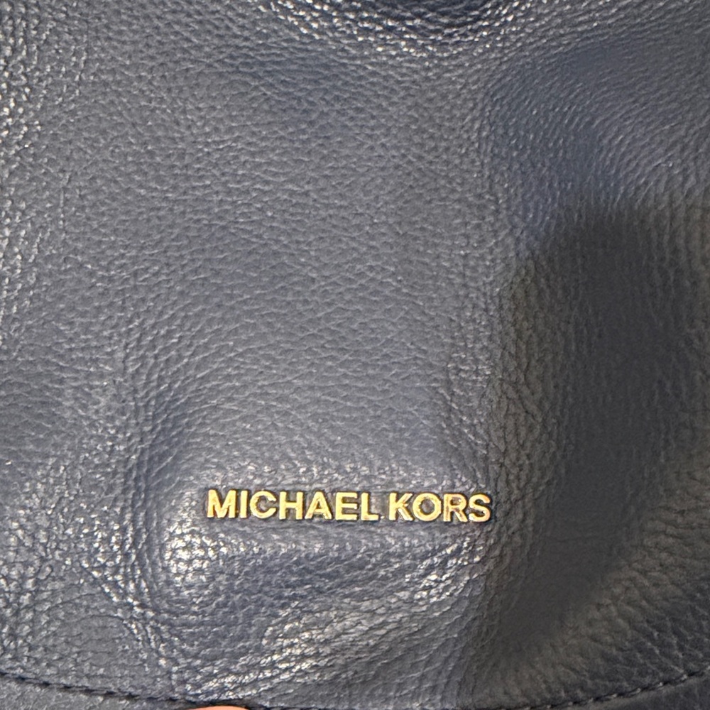 Michael Kors Dark Blue Hobo Bag - Picture 5 of 5